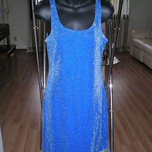 Blue shimmery dress